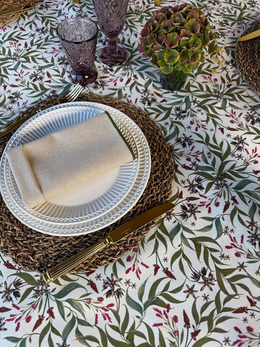 Mantel LUCÍA clara resinado