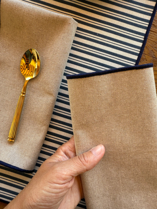 PACK LIDIA AZUL (INDIVIDUALES + SERVILLETAS)