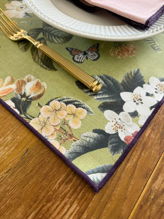 PACK GABRIEL verde (individuales antimanchas + servilletas)