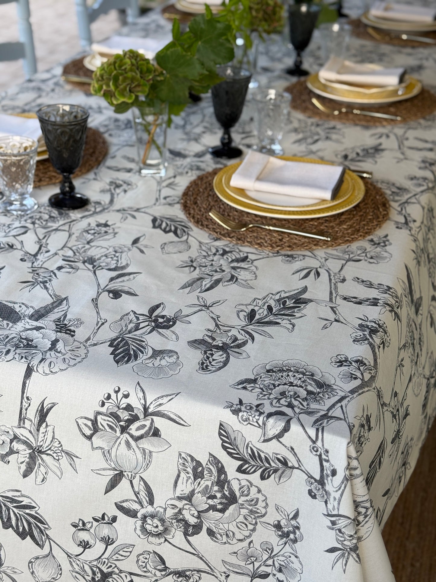 Mantel SERENA gris resinado