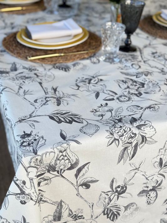 Mantel SERENA gris resinado