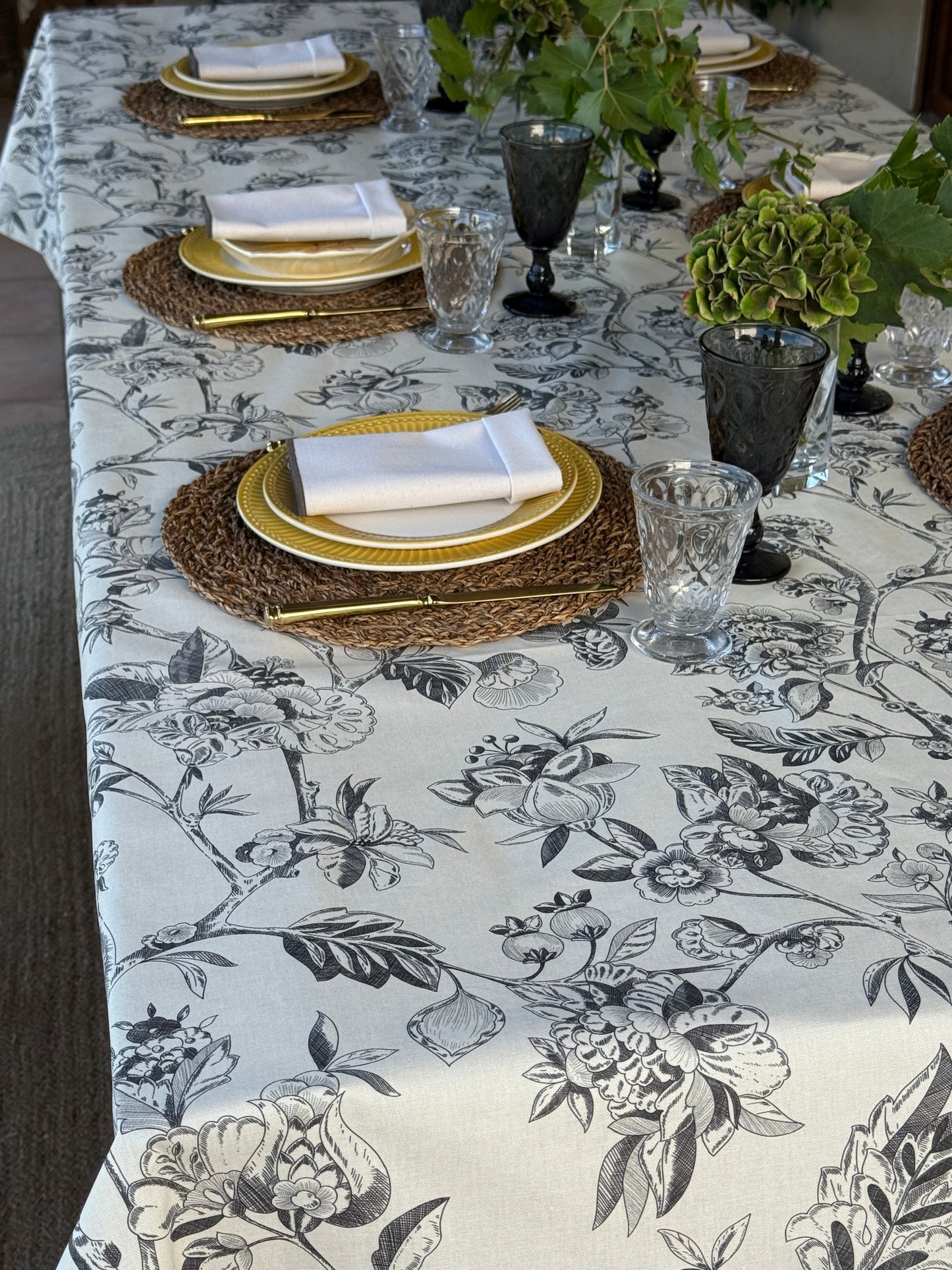 Mantel SERENA gris resinado