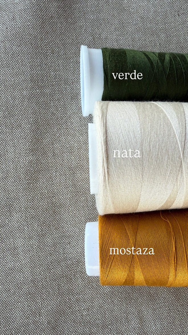 Mantel redondo RUSTIC beige resinado