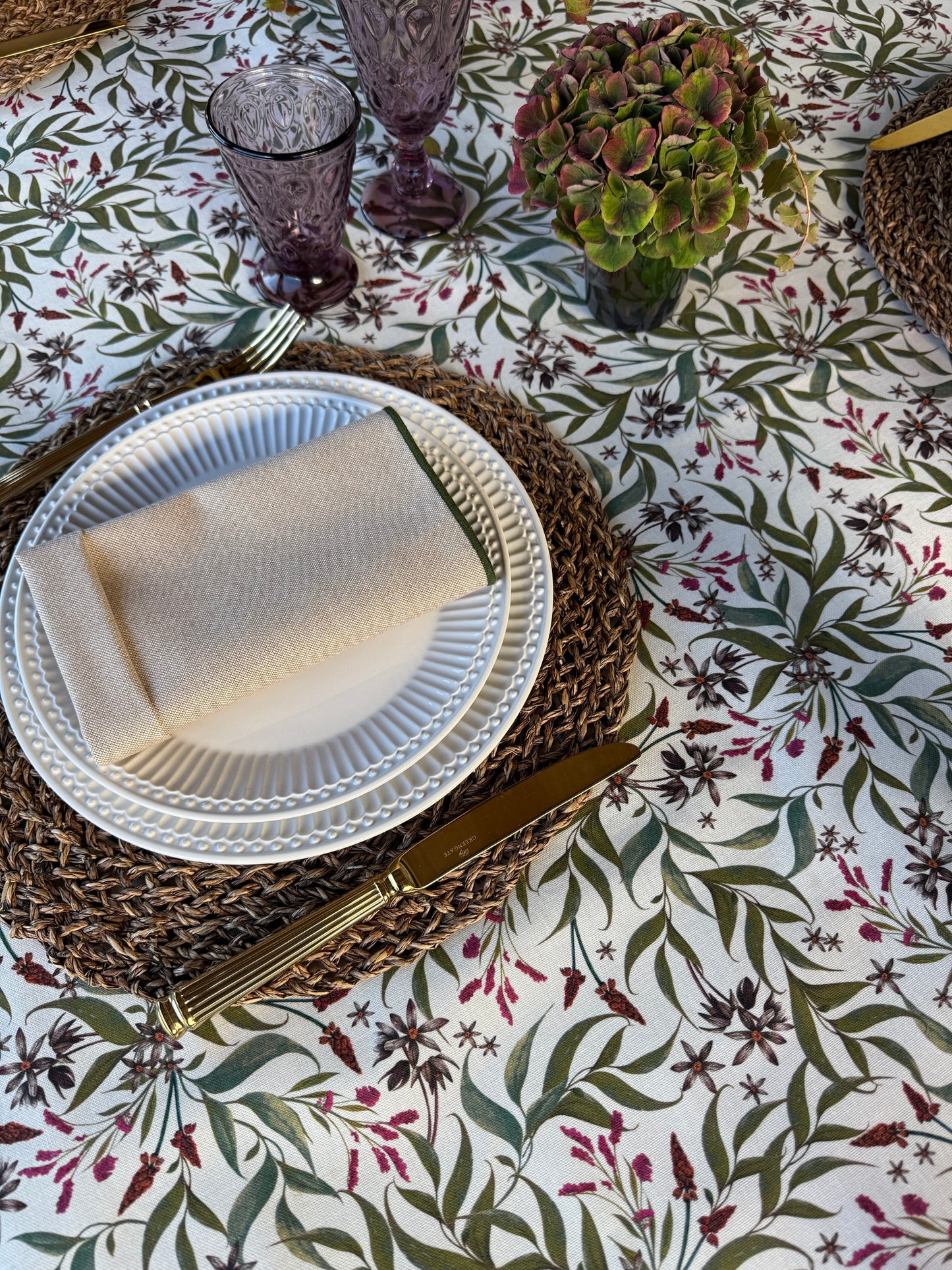 Mantel LUCÍA clara resinado