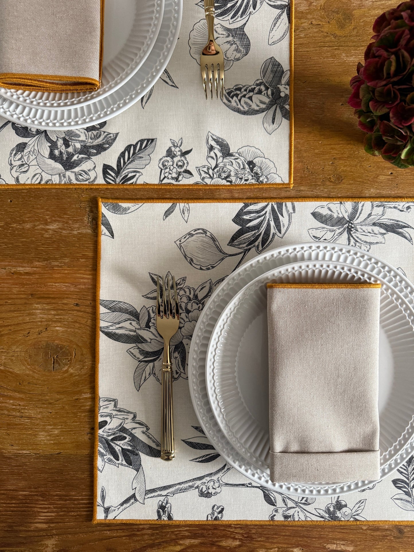 Mantel individuale Serena gris resinado