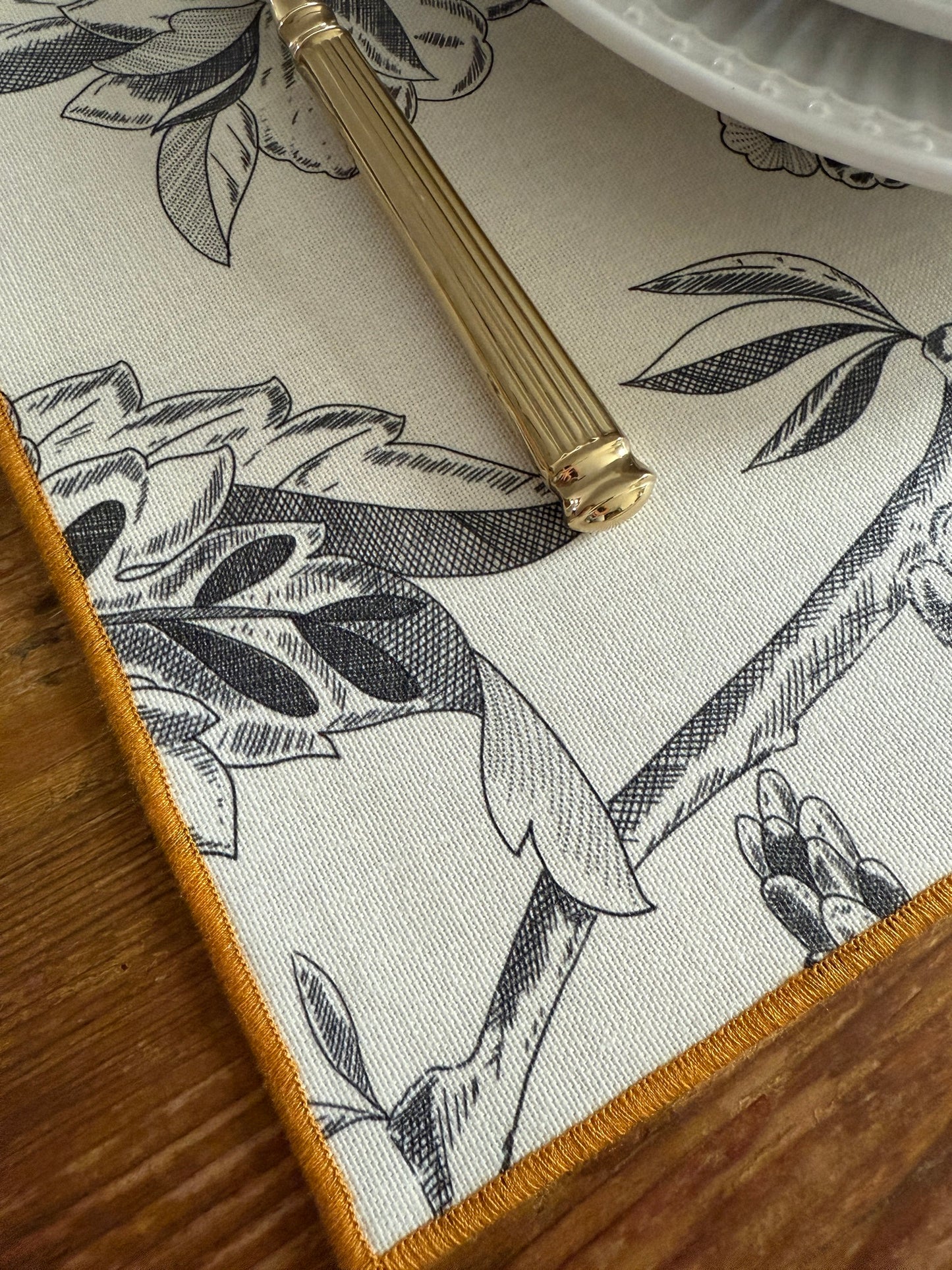 Mantel individuale Serena gris resinado