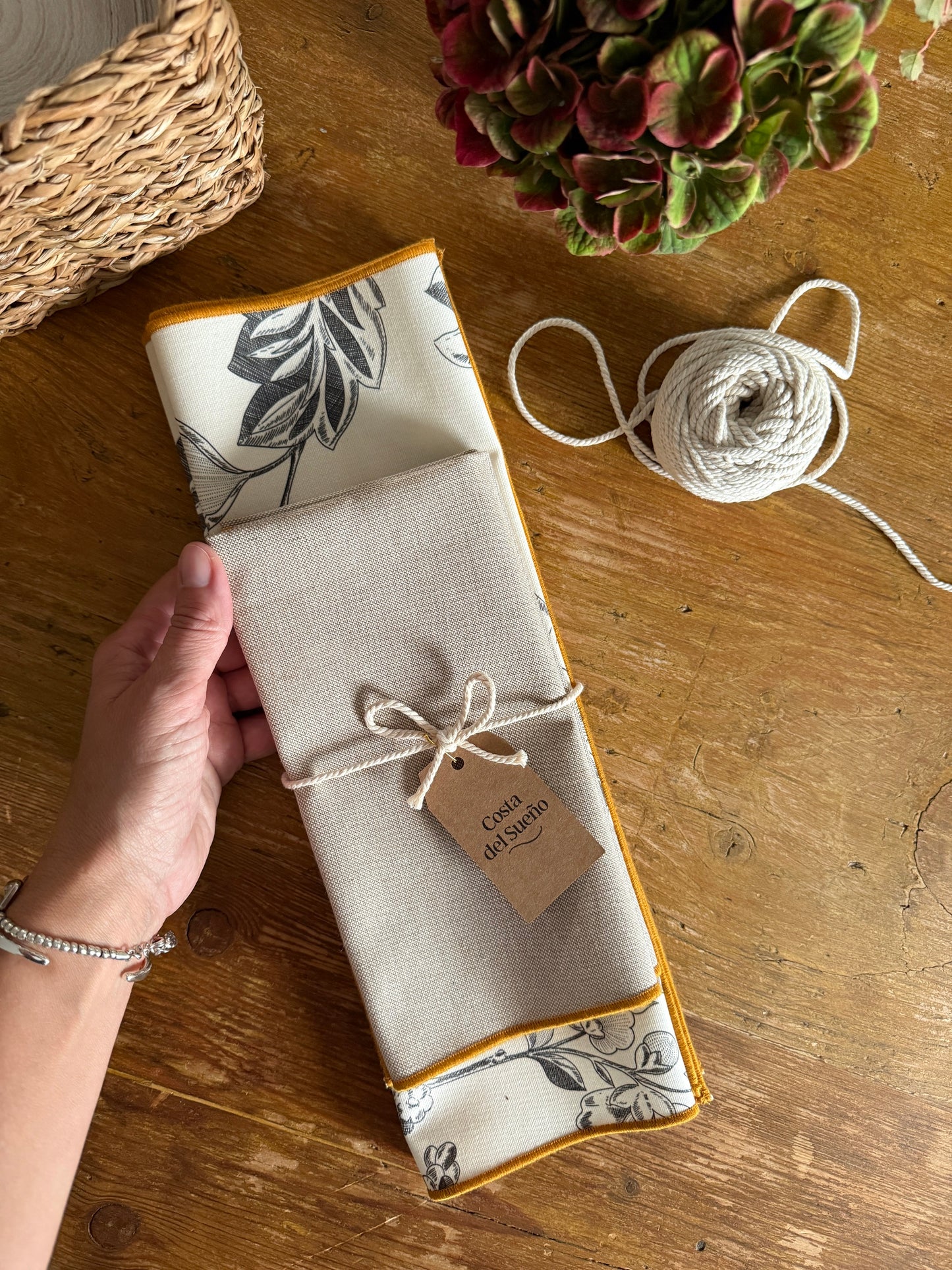 PACK SERENA gris (INDIVIDUALES antimanchas + SERVILLETAS)