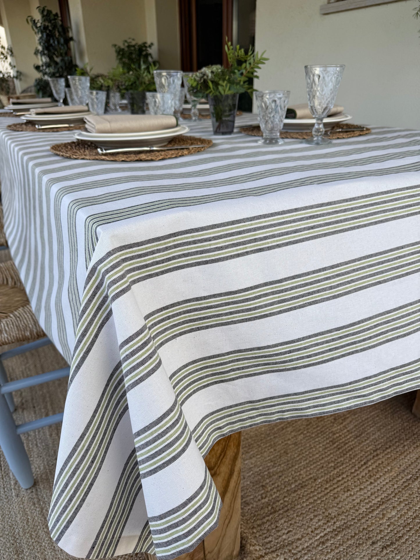 Mantel ASPEN verde resinado