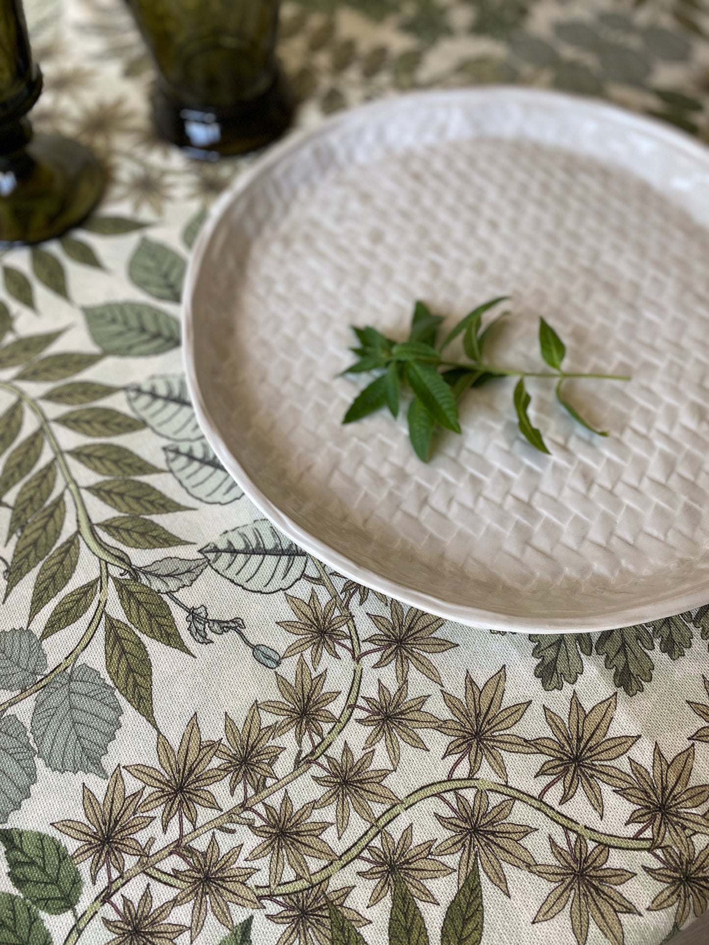 Garden, cotton tablecloth