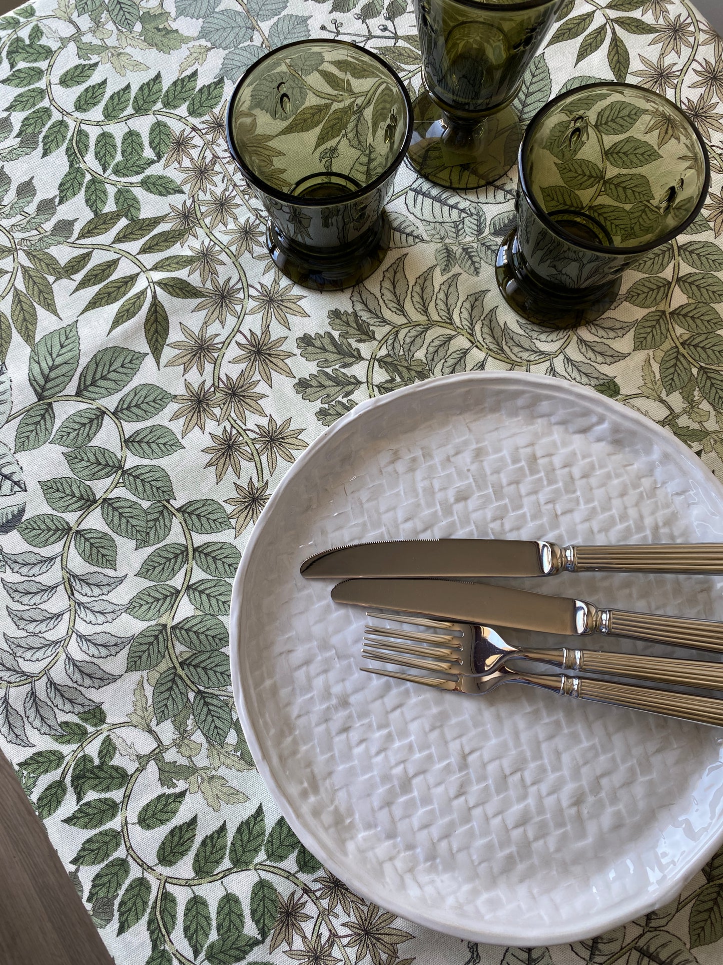 Garden, cotton tablecloth