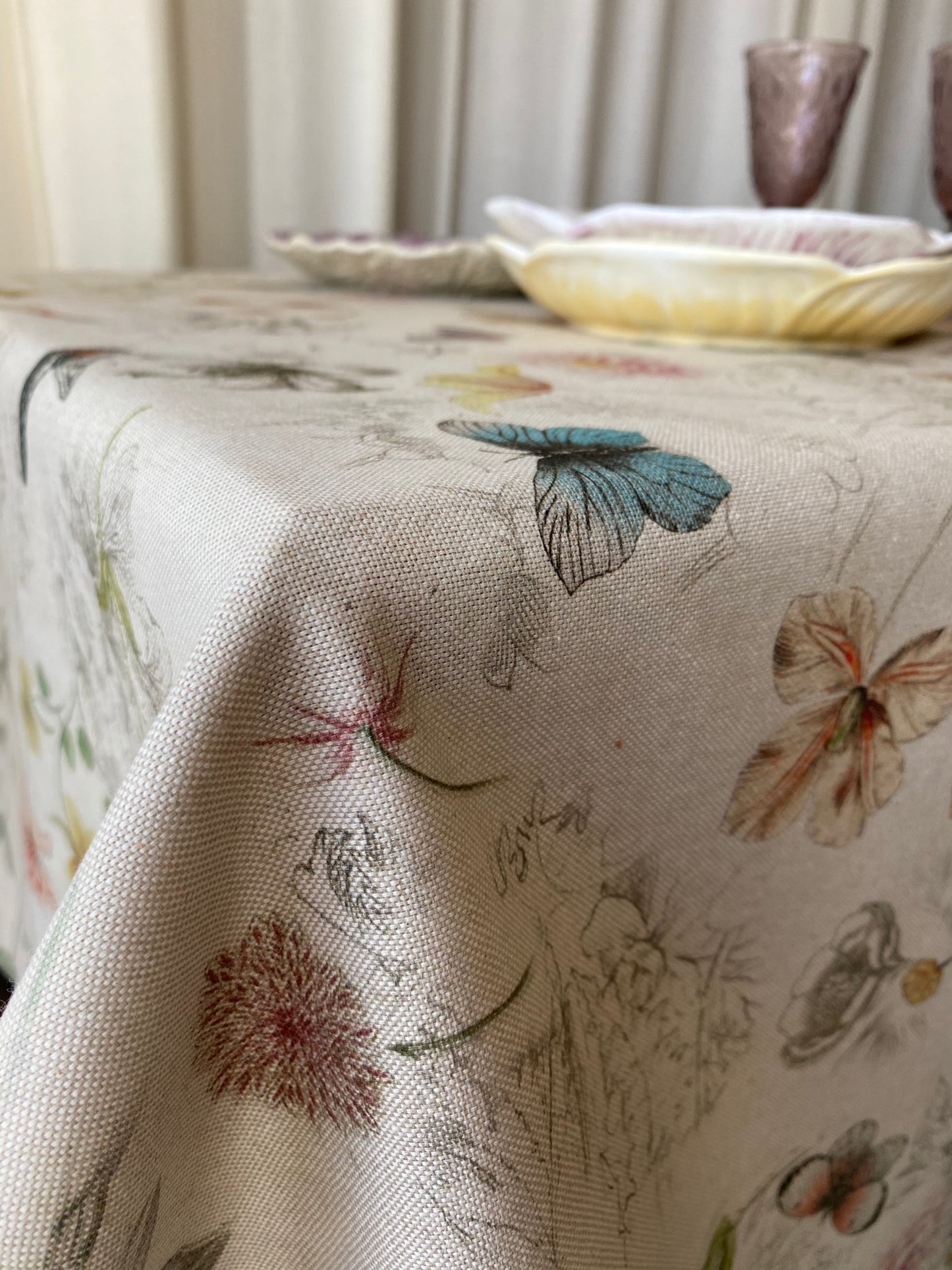 Cotton tablecloth Butterfly