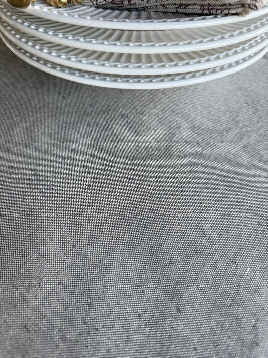 Mantel redondo RUSTIC gris resinado