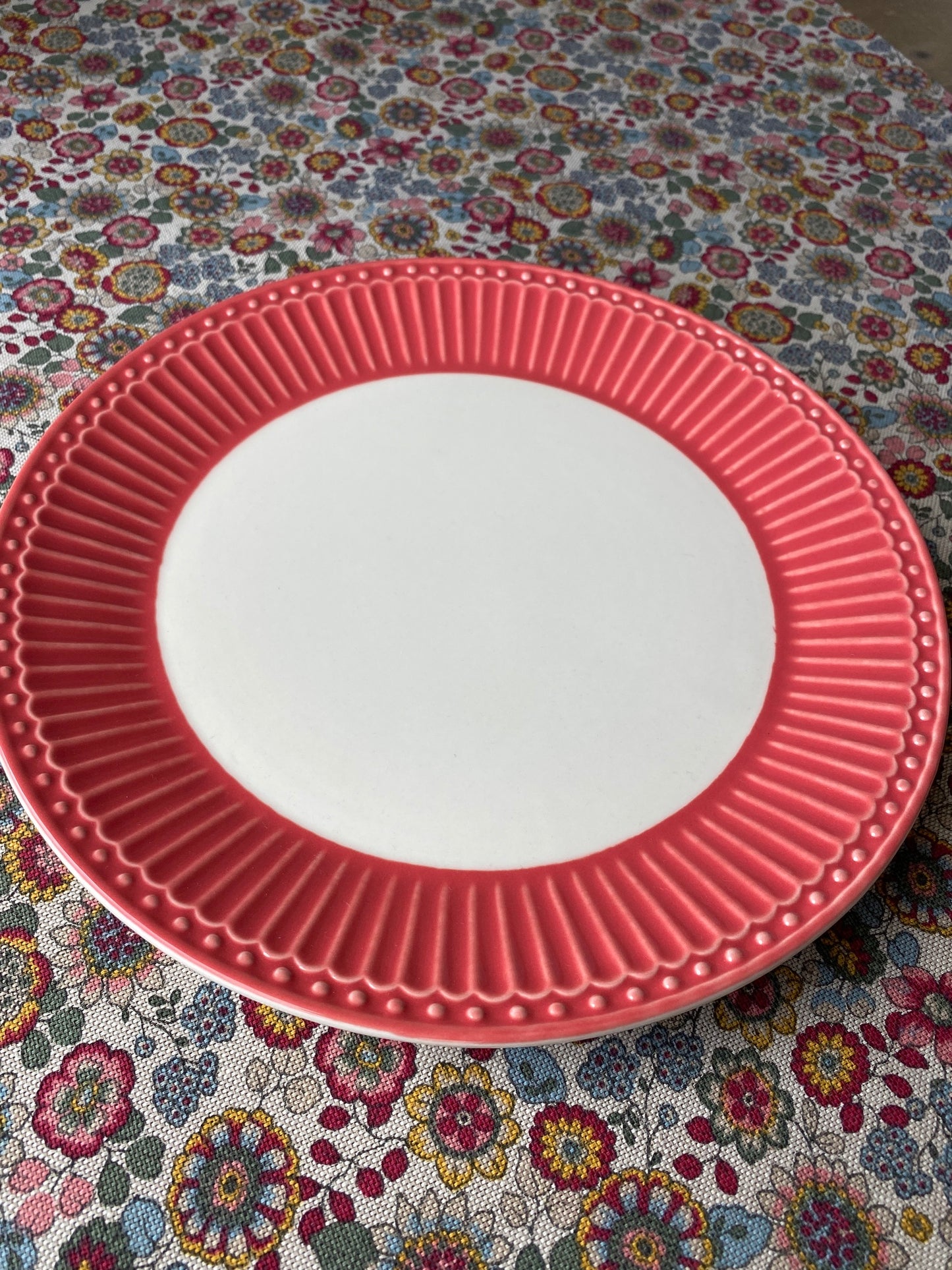 Lunch plate Alice coral