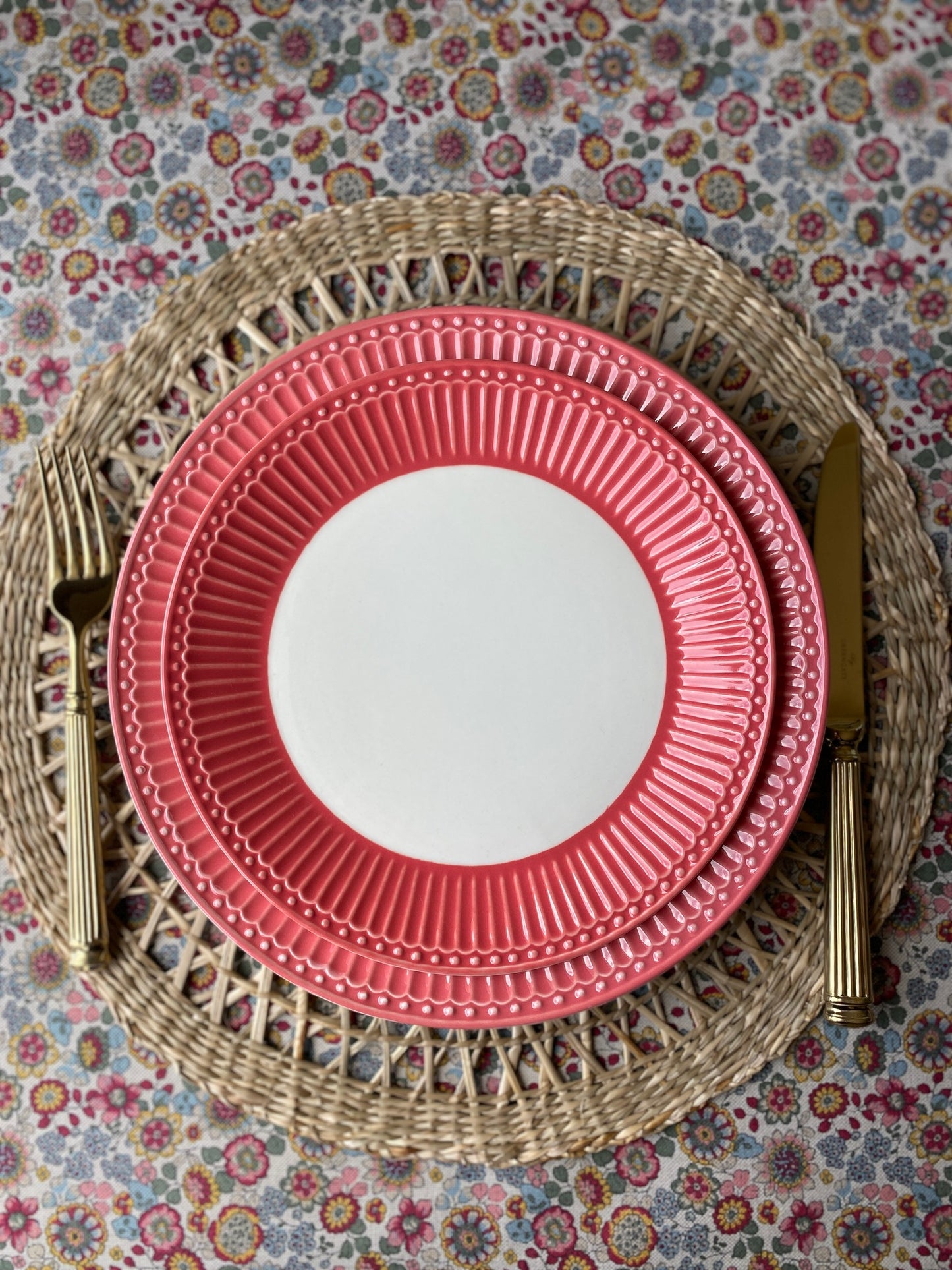 Dinner plate Alice coral