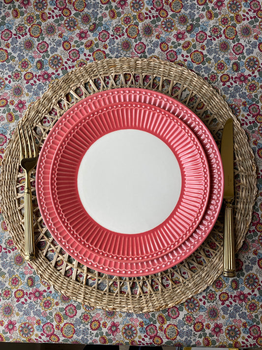 Lunch plate Alice coral