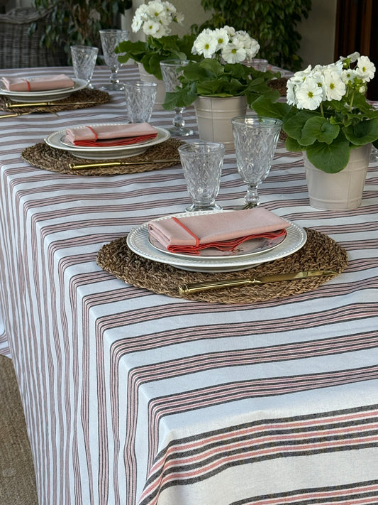 Mantel ASPEN coral resinado