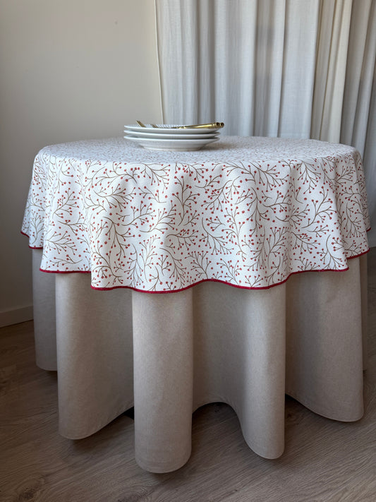 Sofia, round tablecloth D 140cm