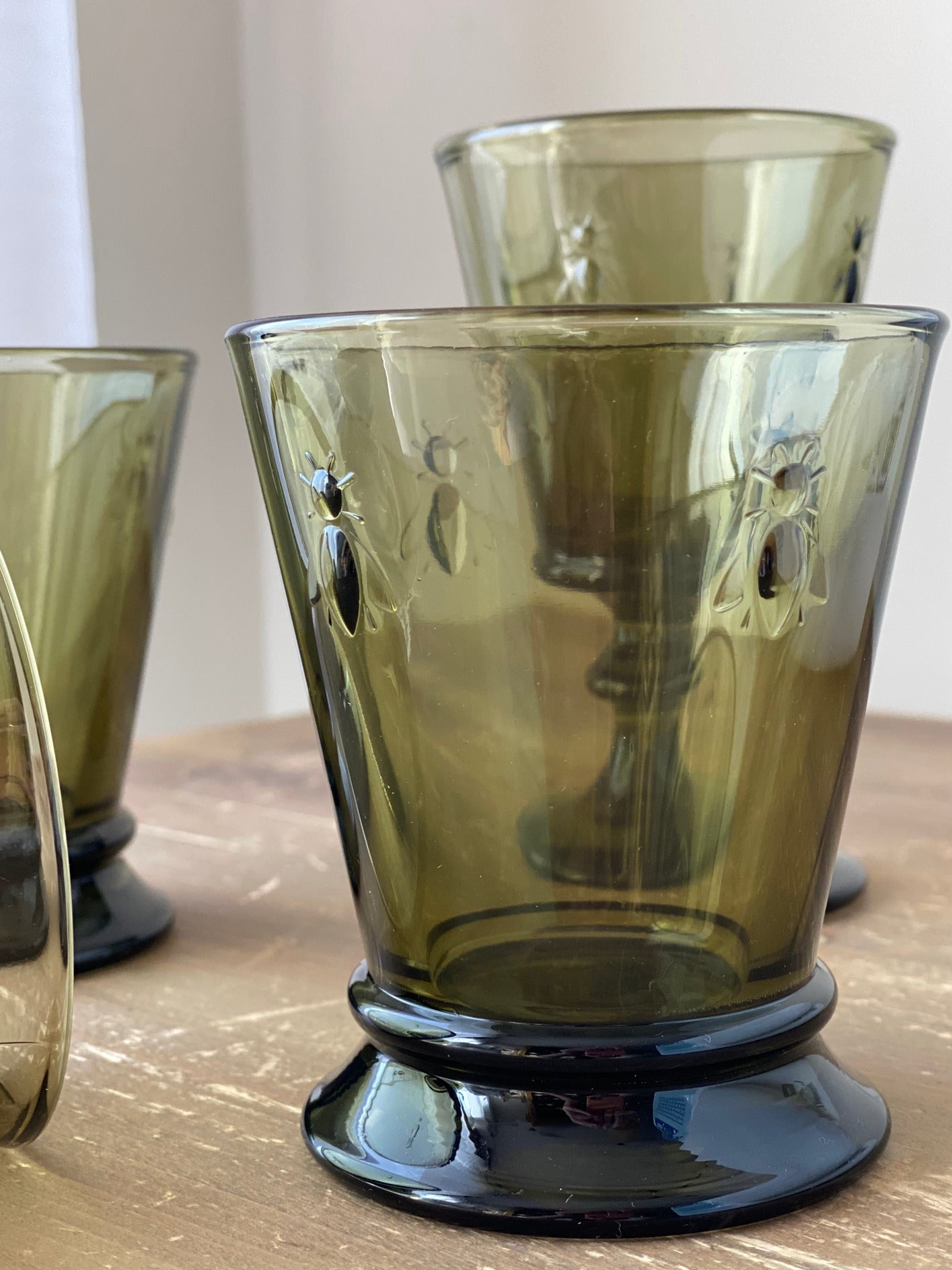 Water glass (green olive)