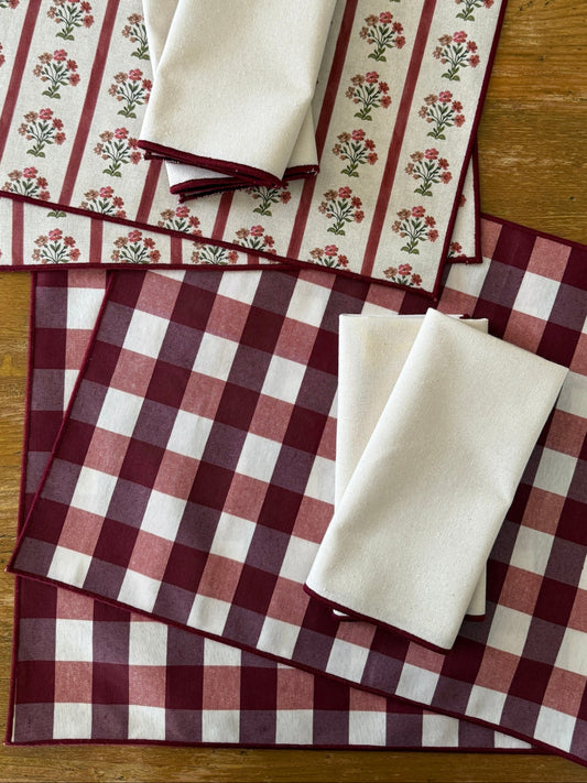 PACK VICHY GRANATE (INDIVIDUALES antimanchas + SERVILLETAS)