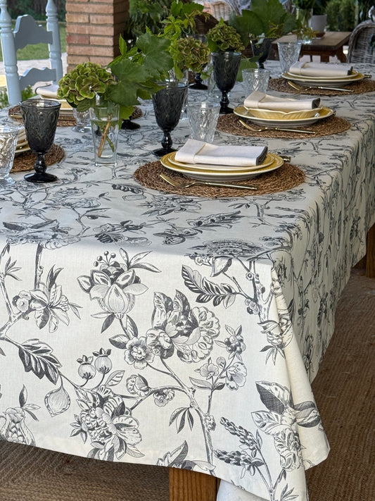 Mantel SERENA gris resinado