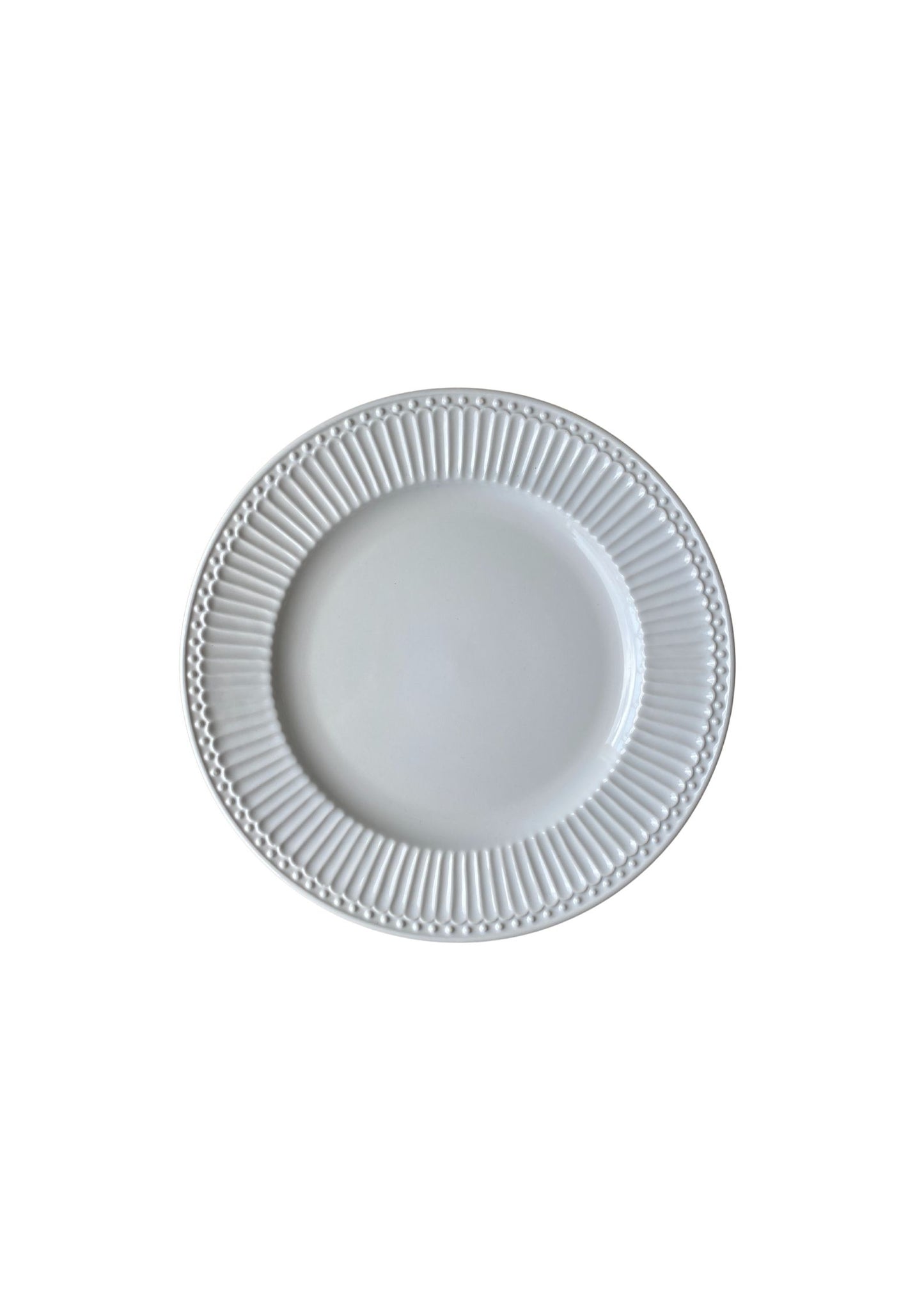 Dinner plate Alice white